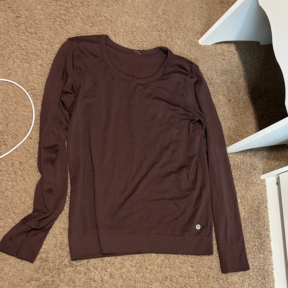Lululemon Athletica Chocolate Long Sleeve Top